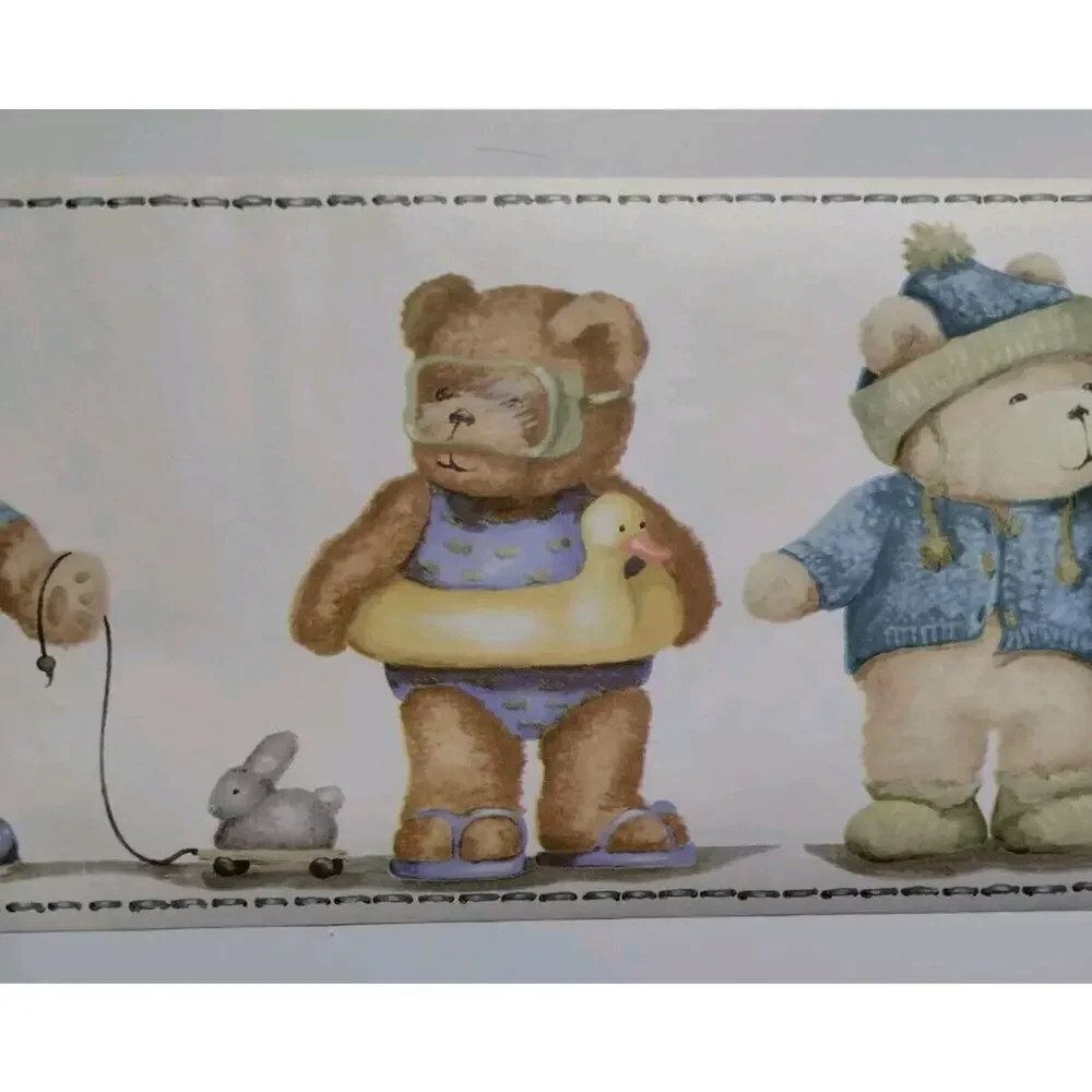 York Pre-pasted Decorative Border - 5yds - Teddy Bears